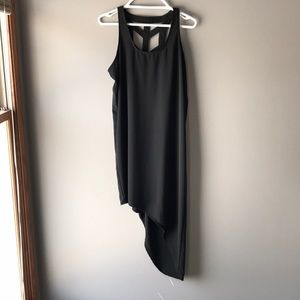 Black high low dress